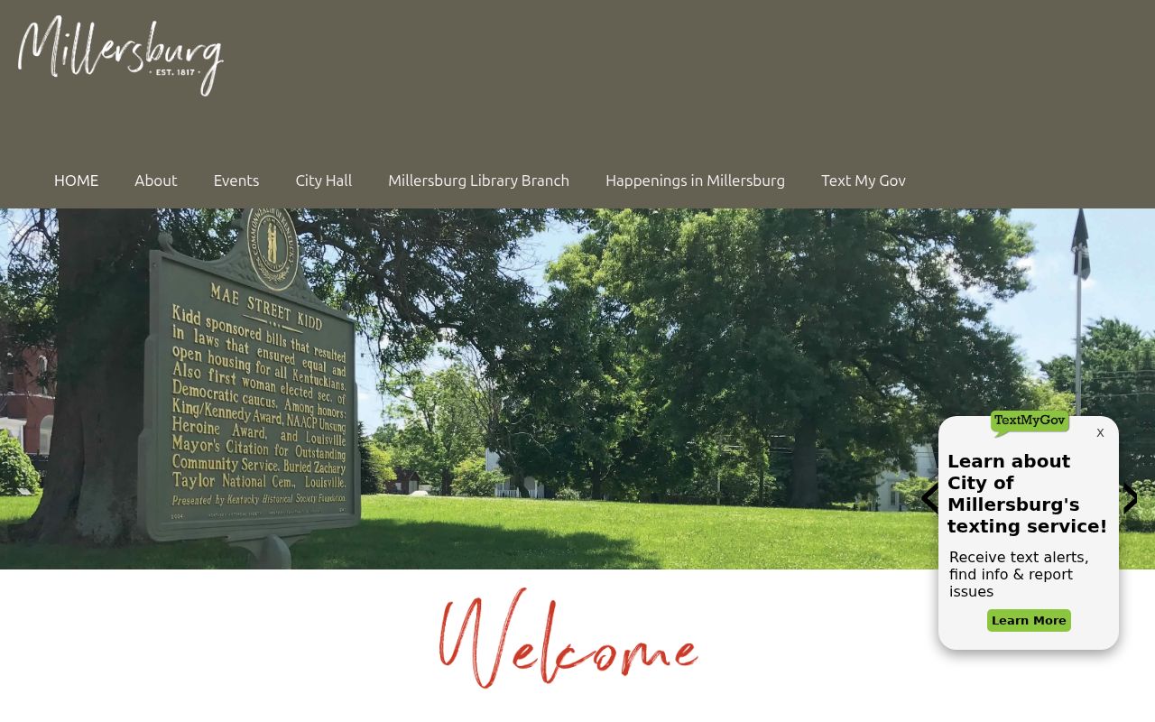 Millersburg city government criminal records information