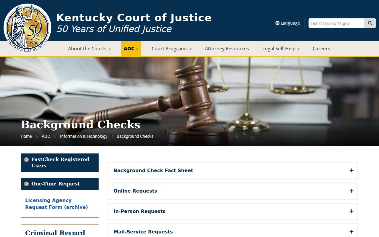 Kentucky background checks for Bourbon County criminal records